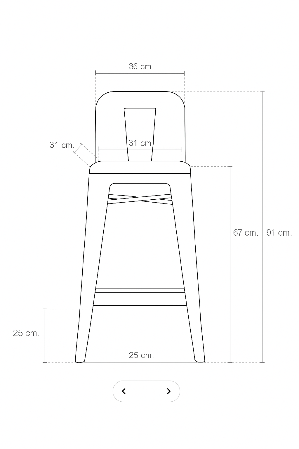 Taburete Tolix Alto Trafico - SteelPro
