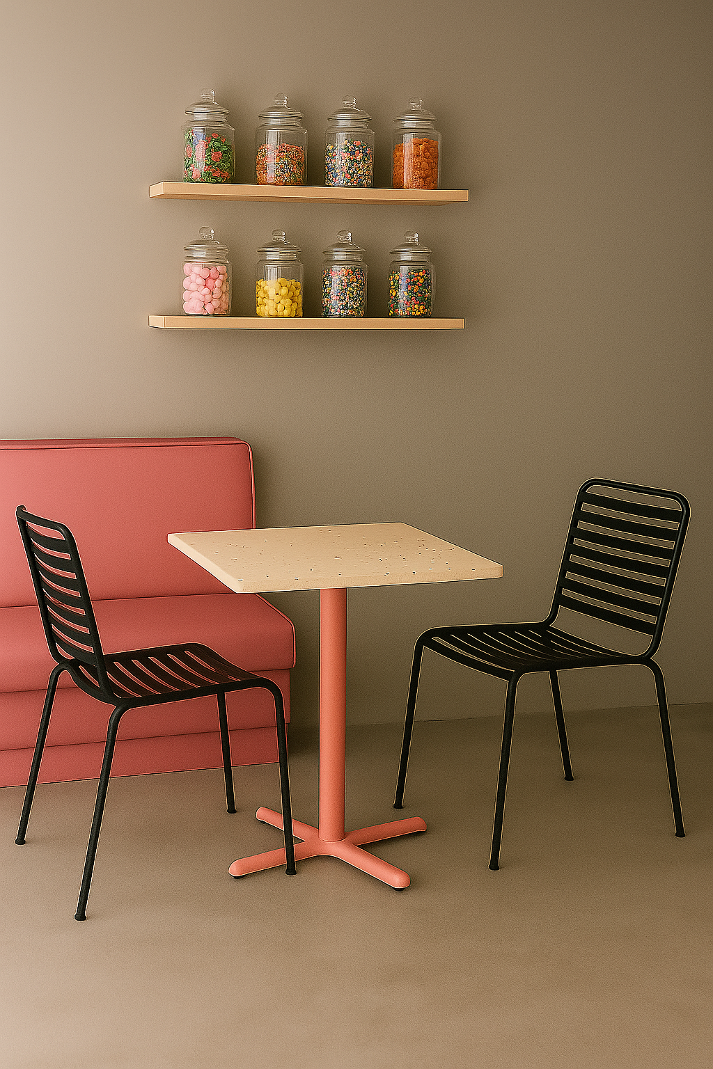 Mesa Alto Trafico - Cuadro para 4