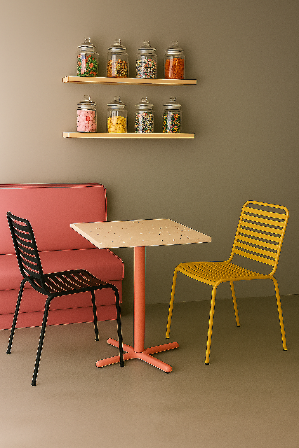 Mesa Alto Trafico - Cuadro para 4